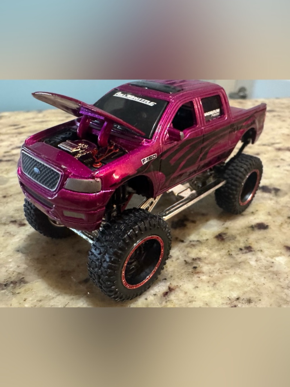 FOOSE FORD F-150 Monster Truck Toy 2005 Metallic Purple MAGNAFLOW BFGoodrich
